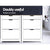 Artiss Shoe Cabinet Rack Storage Organiser Cupboard Shelf Drawer 16 Pairs White - Decorly