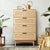 Nobu Rattan 4 Drawer Tallboy