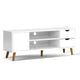 Larin Scandinavian Entertainment Unit 120cm In White