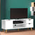 Artiss TV Cabinet Entertainment Unit Stand Wooden Scandinavian 120cm White - Decorly