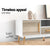 Artiss Wooden Entertainment Unit - White & Wood - Decorly