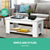 Artiss Lift Up Top Mechanical Coffee Table - White - Decorly