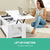 Artiss Lift Up Top Mechanical Coffee Table - White - Decorly