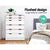 Artiss 6 Chest of Drawers Tallboy Cabinet Storage Dresser Table Bedroom Storage - Decorly