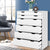 Artiss 6 Chest of Drawers Tallboy Cabinet Storage Dresser Table Bedroom Storage - Decorly