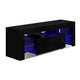 RGB LED Gloss Entertainment Unit In Black 130cm