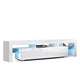 RGB LED High Gloss Entertainment Unit In White 189cm