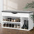 Artiss Shoe Cabinet Bench Shoes Organiser Storage Rack Shelf White Cupboard Box - Decorly