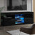 RGB LED High Gloss Entertainment Unit In Black 160cm