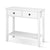 Hallway Console Table Hall Side Entry 2 Drawers Display White Desk Furniture - Decorly