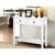 Hallway Console Table Hall Side Entry 2 Drawers Display White Desk Furniture - Decorly