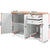 Berne Buffet Sideboard Storage Cabinet In White