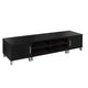 Entertainment Unit with Cabinets In Black