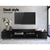 Artiss Entertainment Unit with Cabinets - Black - Decorly