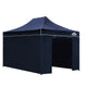 Instahut Gazebo Pop Up Marquee 3x4.5m Folding Wedding Tent Gazebos Shade Navy