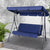 Gardeon Canopy Swing Chair - Navy - Decorly