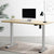 Artiss Electric Standing Desk Motorised Sit Stand Desks Table Grey Oak 140cm