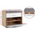 Artiss Shoe Cabinet Bench Shoes Storage Organiser Rack Fabric Seat Wooden Cupboard Up to 8 pairs - Decorly