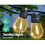 Jingle Jollys 14m LED Festoon String Lights 10 Bulbs Kits Wedding Party Christmas S14 - Decorly