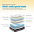 Giselle Bedding COOL GEL Memory Foam Spring Mattress Queen Size 34cm