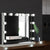 Embellir LED Hollywood Makeup Standing Mirror In Silver 58cm x 46cm