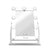 Embellir LED Hollywood Makeup Standing Mirror In White