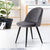 Artiss Velvet Modern Dining Chair - Dark Grey