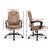 Artiss Massage Office Chair PU Leather Recliner Computer Gaming Chairs Espresso