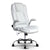 PU Leather 8 Point Massage Office Chair - White - Decorly