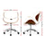 Artiss Wooden & PU Leather Office Desk Chair - White