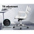 Replica Eames Group Standard Aluminium Low Back Office Chair - White