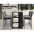 Gardeon Outdoor Bar Set Table Stools Furniture Wicker 5PCS - Decorly