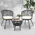 Gardeon Outdoor Patio Chair and Table - Black