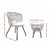 Gardeon Outdoor Patio Chair and Table - Grey