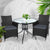 Gardeon Outdoor Furniture Dining Chair Table Bistro Set Wicker Patio Setting Tea Coffee Cafe Bar Set - Decorly