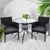 Gardeon Outdoor Bistro Chairs Patio Furniture Dining Chair Wicker Garden Cushion Tea Coffee Cafe Bar Set - Decorly