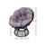 Gardeon Papasan Chair and Side Table - Black - Decorly