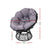 Gardeon Papasan Chair and Side Table Set- Black - Decorly