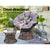 Gardeon Papasan Chair and Side Table Set-Brown - Decorly