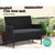 Gardeon Garden Furniture Outdoor Lounge Setting Wicker Sofa Patio Storage Cover Black - Decorly