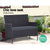 Gardeon Garden Furniture Outdoor Lounge Setting Wicker Sofa Patio Storage cover Grey - Decorly