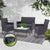 Gardeon Garden Furniture Outdoor Lounge Setting Wicker Sofa Patio Storage cover Grey - Decorly