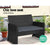 Gardeon Garden Furniture Outdoor Lounge Setting Wicker Sofa Set Storage Cover Black - Decorly