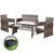 Gardeon Garden Furniture Outdoor Lounge Setting Wicker Sofa Set Storage Cover Mixed Grey - Decorly