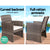 Gardeon Garden Furniture Outdoor Lounge Setting Wicker Sofa Set Storage Cover Mixed Grey - Decorly