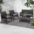 Gardeon Outdoor Furniture Rattan Set Wicker Cushion 4pc Dark Grey - Decorly