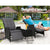 Gardeon Recliner Chairs Sun lounge Setting Outdoor Furniture Patio Wicker Sofa