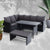 Gardeon 8 Seater Wicker Outdoor Furniture Dining Lounge Set In Black