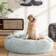 Pet Bed Dog Cat Washable Calming Bed Large 90cm Light Grey