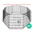 i.Pet 30 8 Panel Pet Dog Playpen Puppy Exercise Cage Enclosure Play Pen Fence" - Decorly